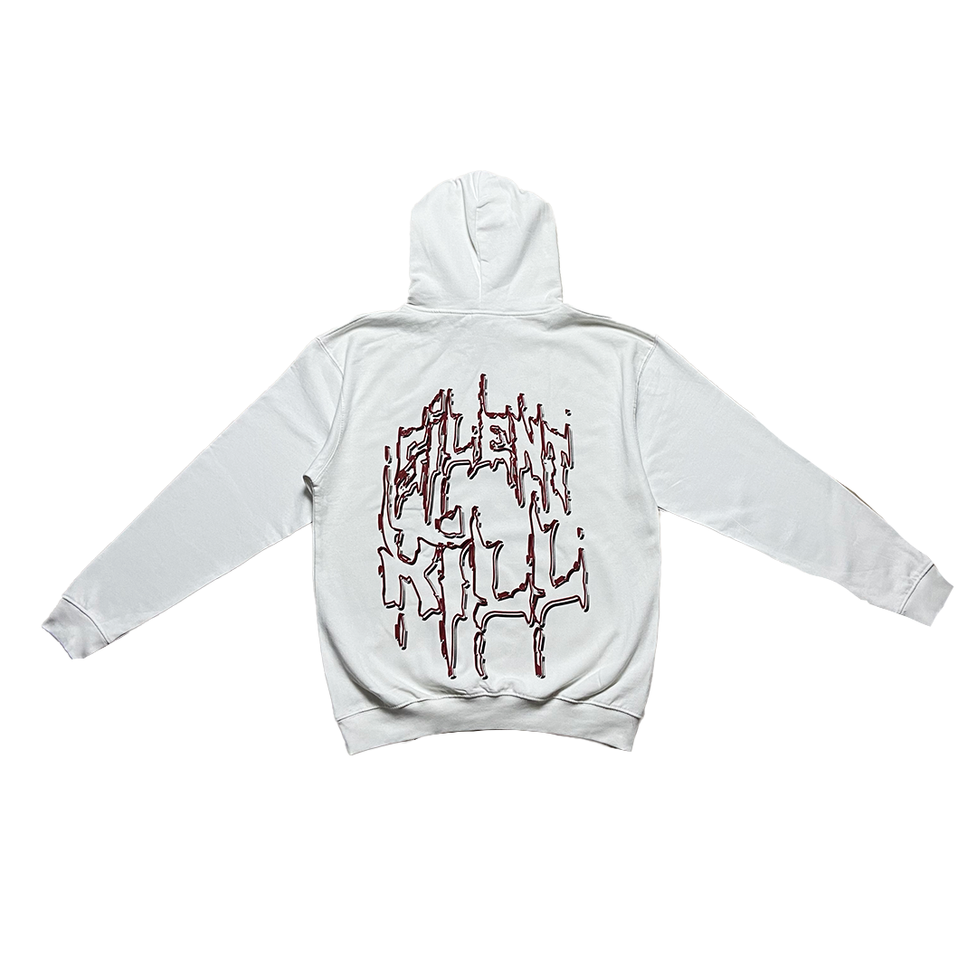 MIKINA SILENT KILL „CHROME“ CLASSIC (WHITE)
