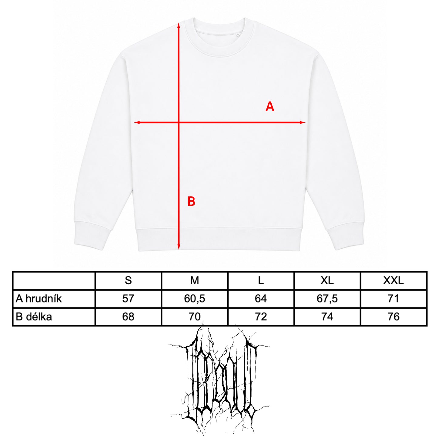 CREWNECK „HEATWAVE“ (WHITE)