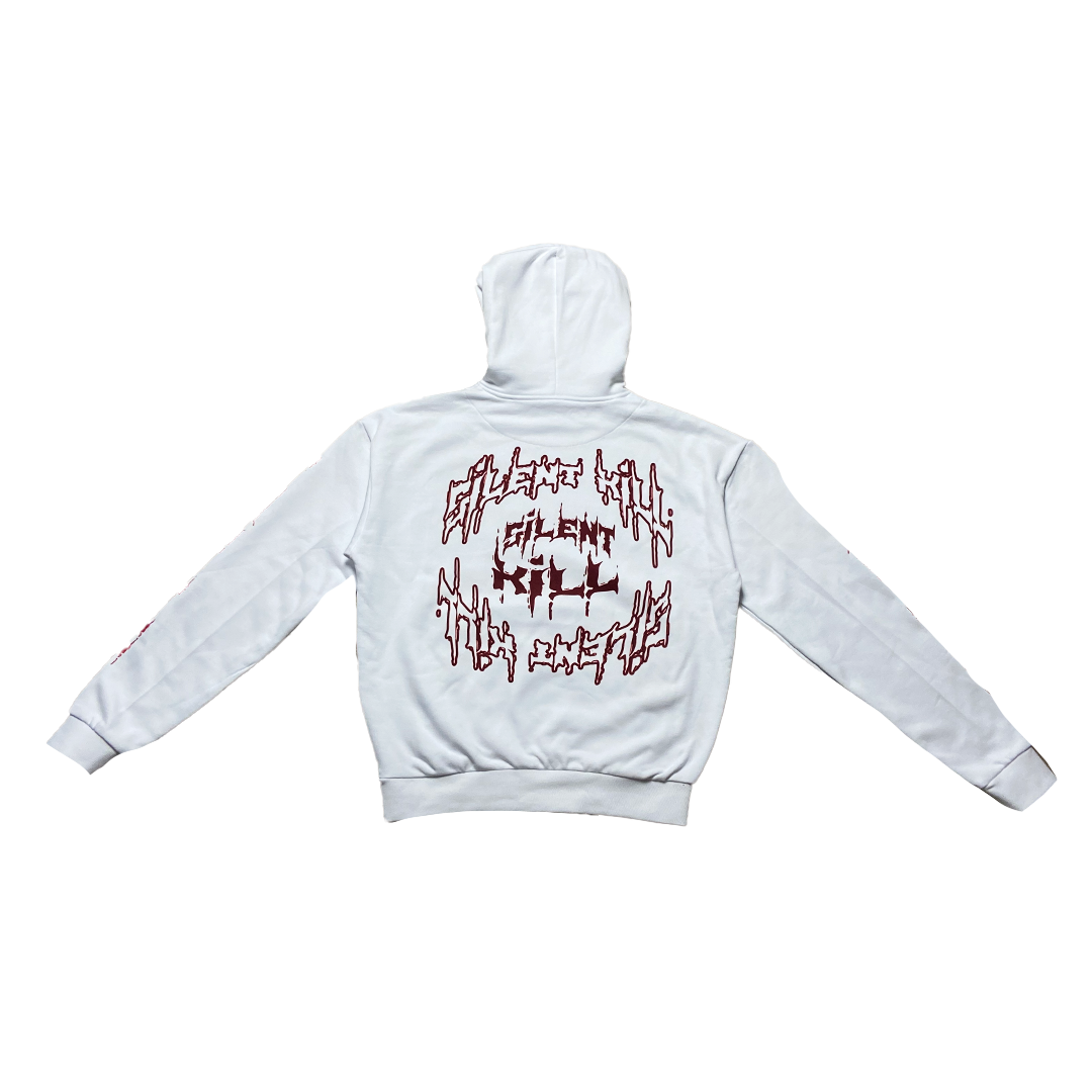 MIKINA SILENT KILL „DEMON“ HEAVY (WHITE)