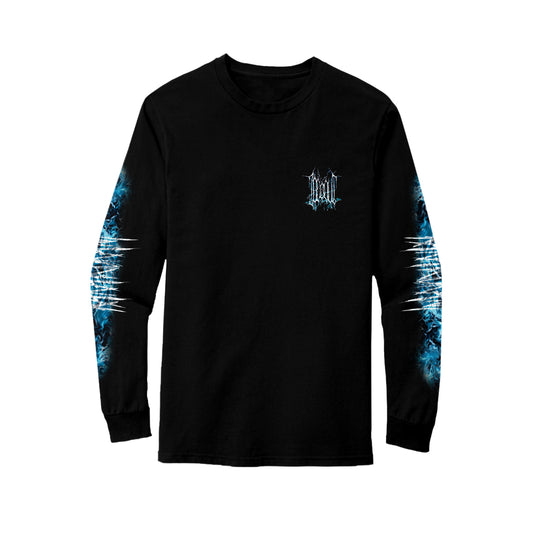 LONGSLEEVE „ICEDOUT PATTERN LOGO“ (BLACK)