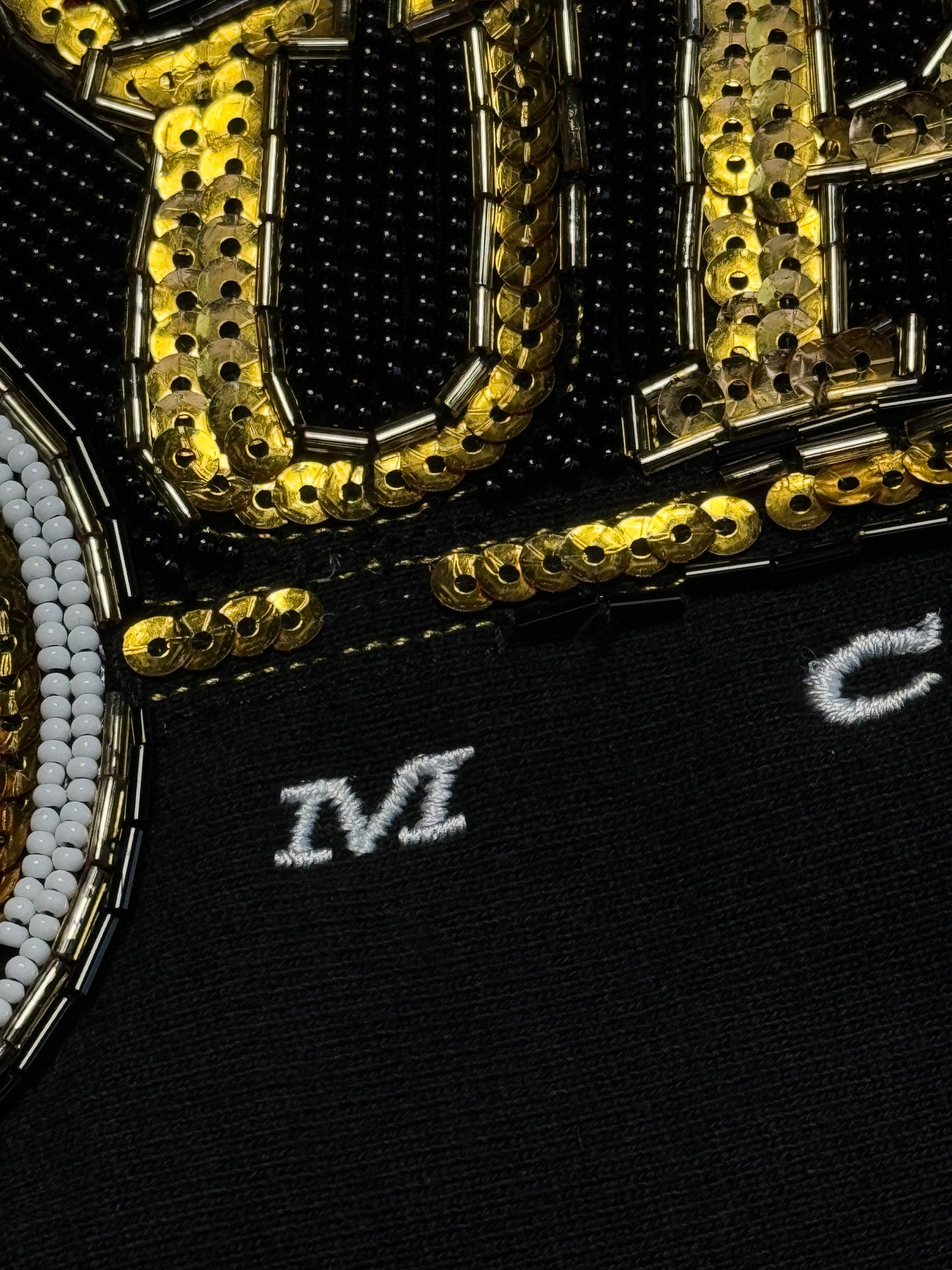 MIKINA SUPREME "SEQUIN VIPER" (BLACK)