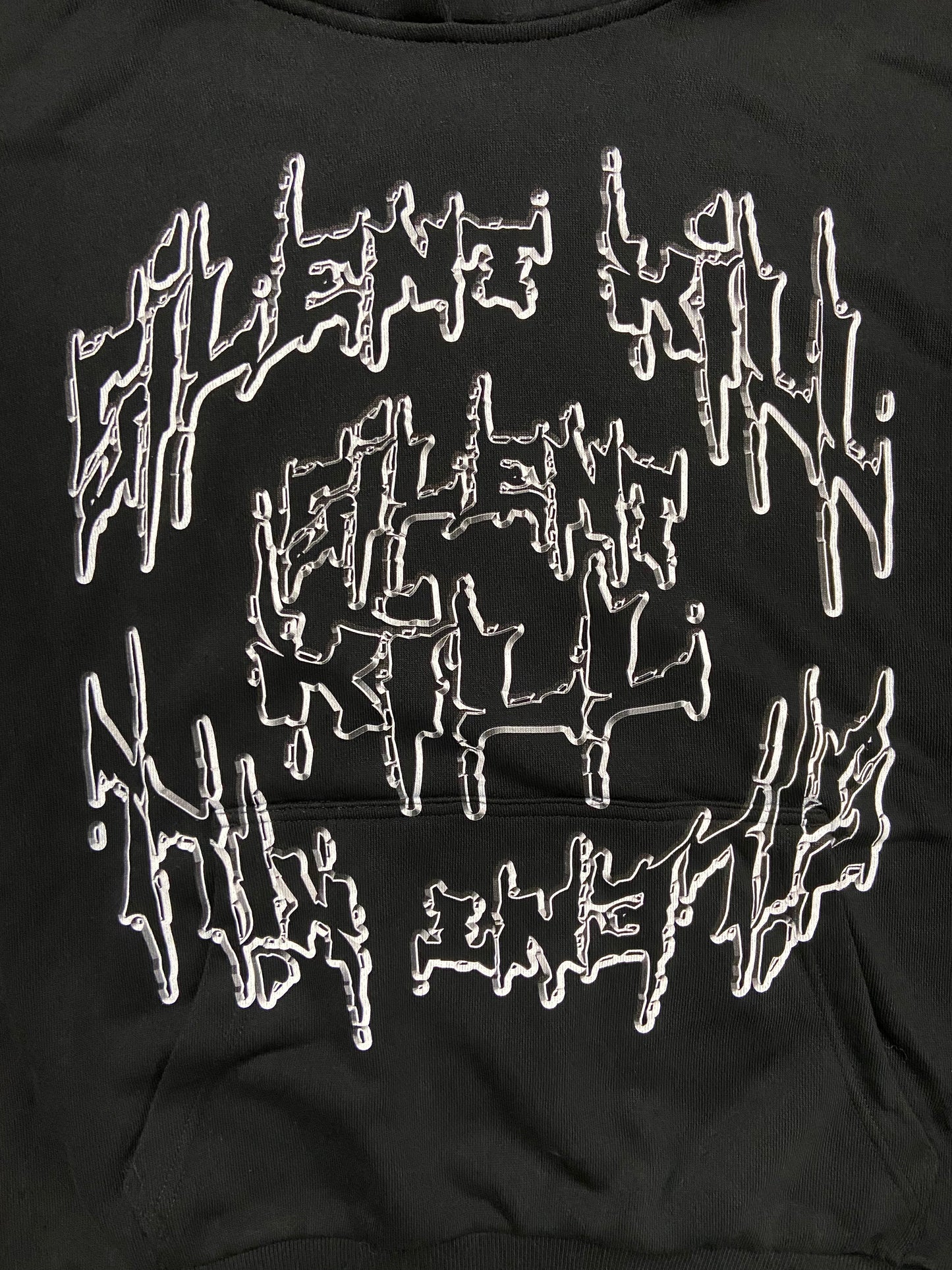 MIKINA SILENT KILL „CHROME“ HEAVY (BLACK)