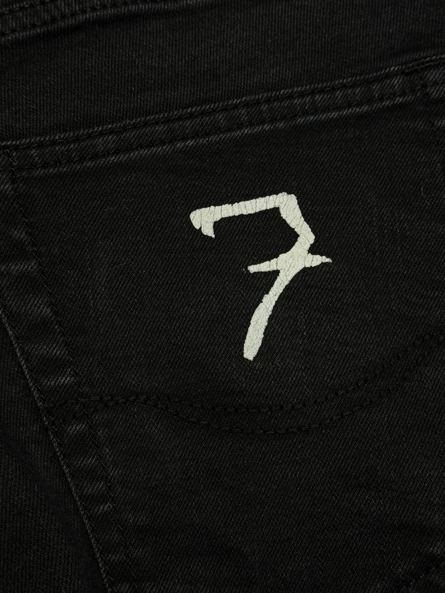CUSTOM DŽÍNY "27" Z VIDEOKLIPU (BLACK)
