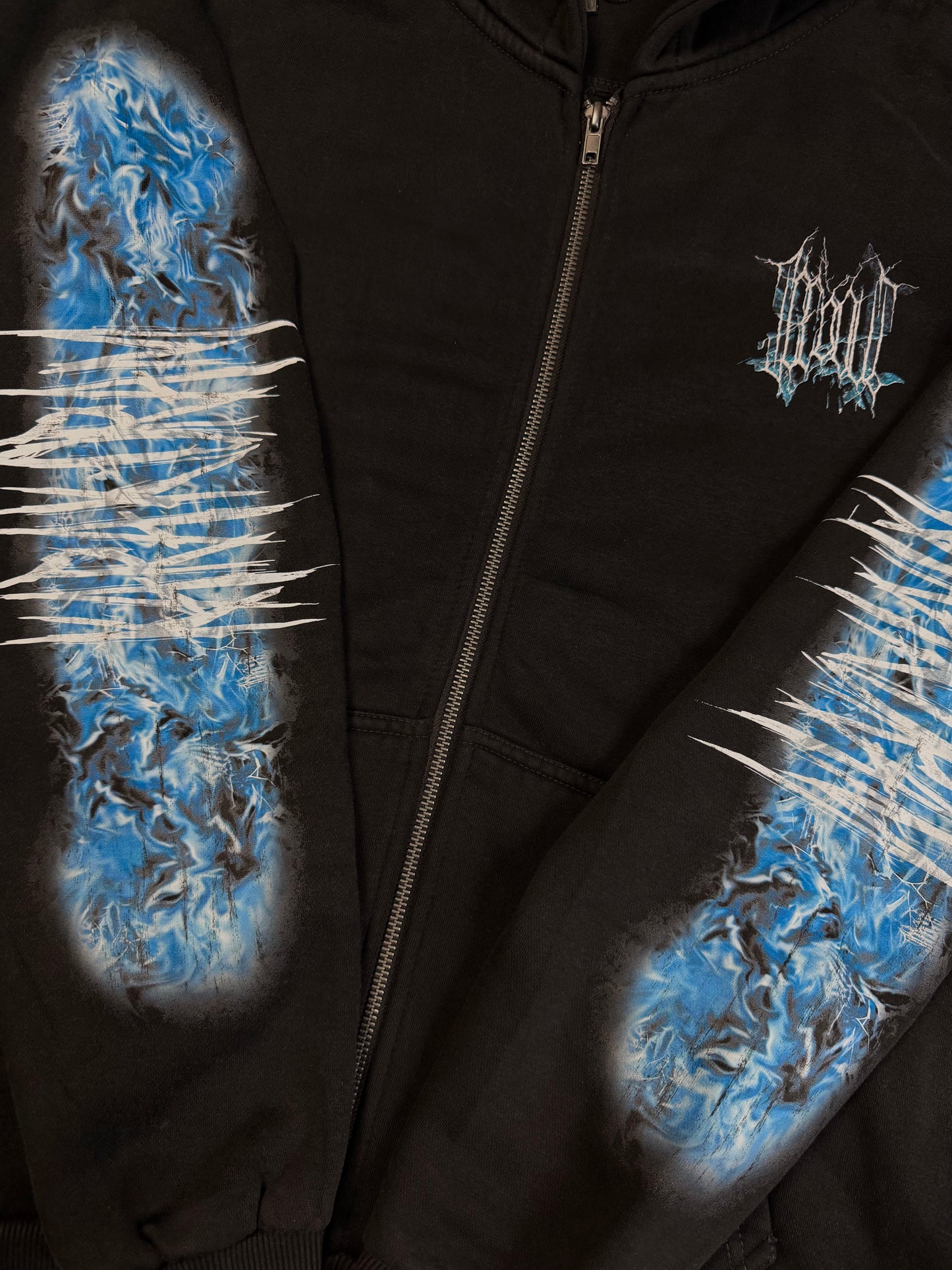 MIKINA „ICEDOUT PATTERN LOGO“ (BLACK)