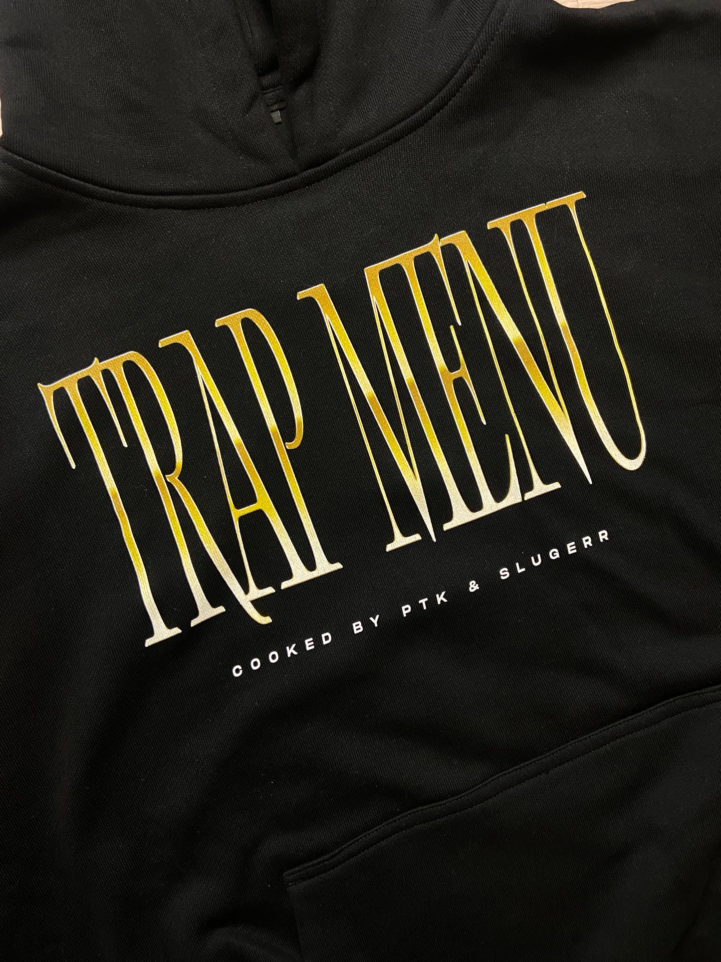 MIKINA "TRAP MENU" HEAVY (BLACK)