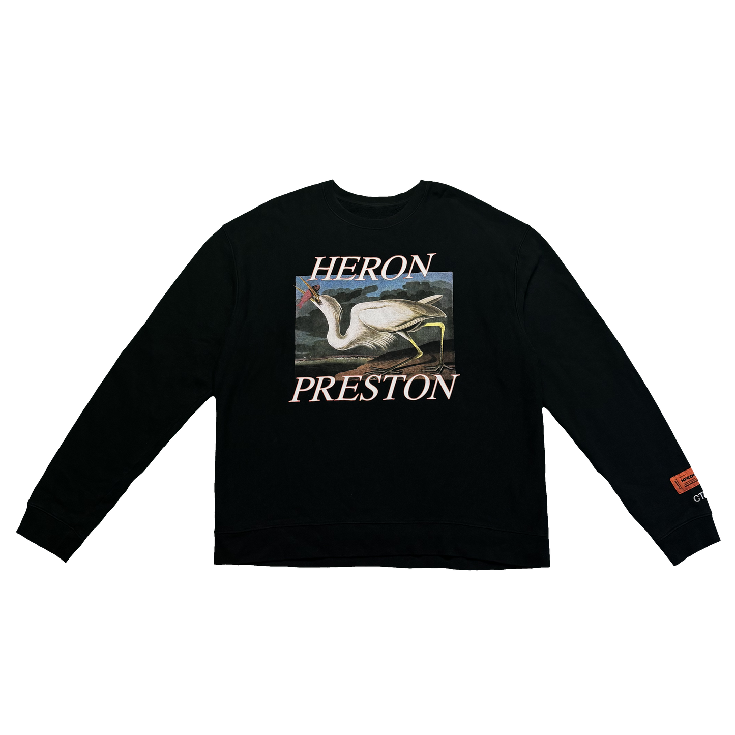 MIKINA HERON PRESTON "WHITE HERON" (BLACK)