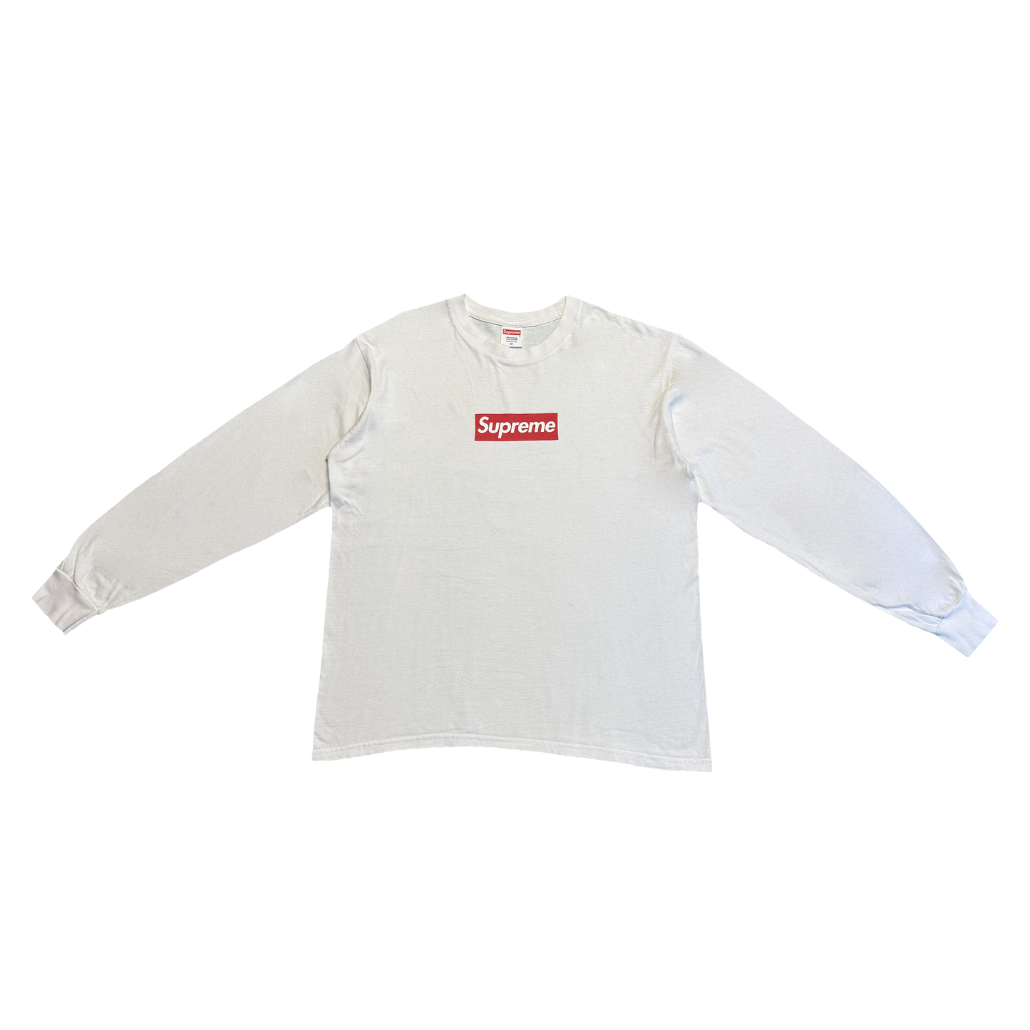 LONGSLEEVE SUPREME "BOX LOGO" WHITE