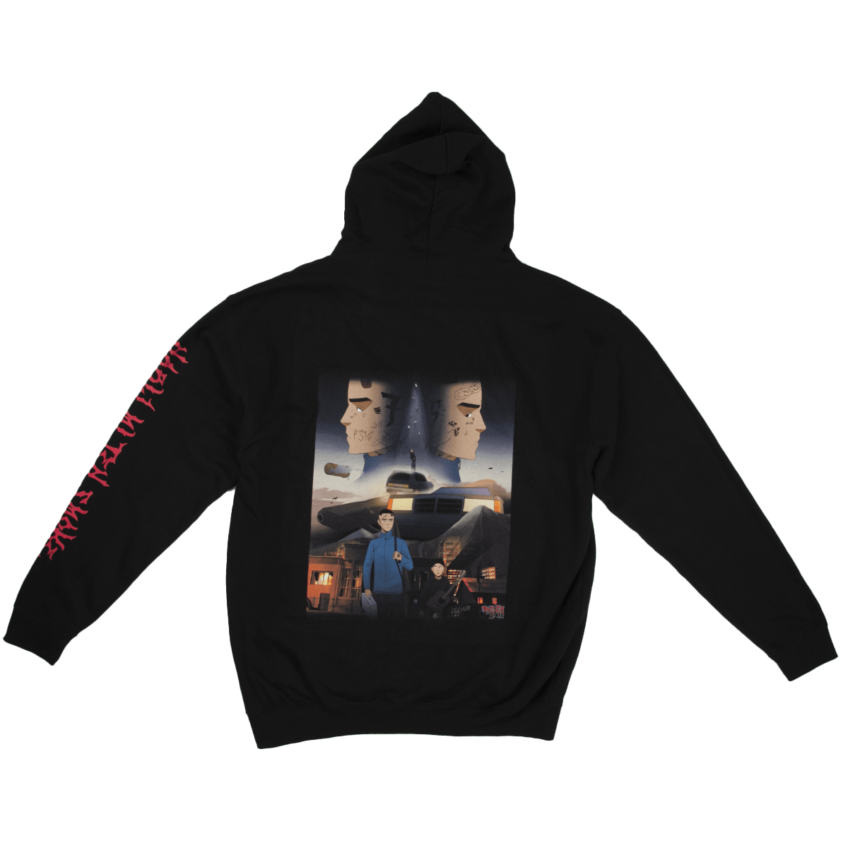 MIKINA "NABIJ MI TEN SMOKE" (BLACK)