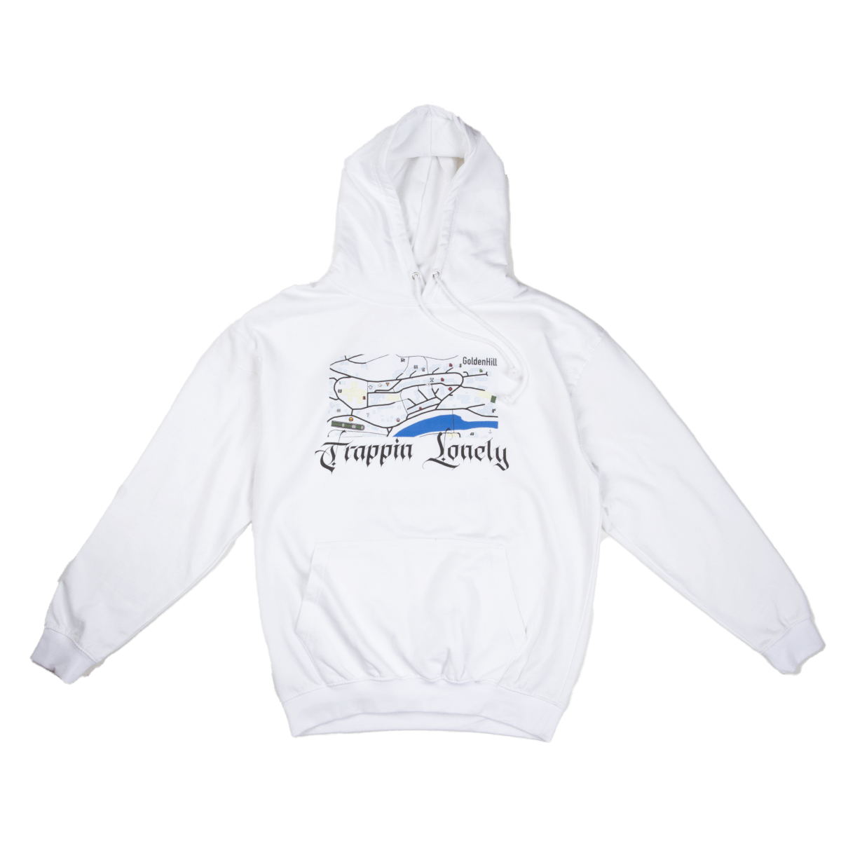 MIKINA TRAPPIN LONELY "GOLDEN HILL" (WHITE)