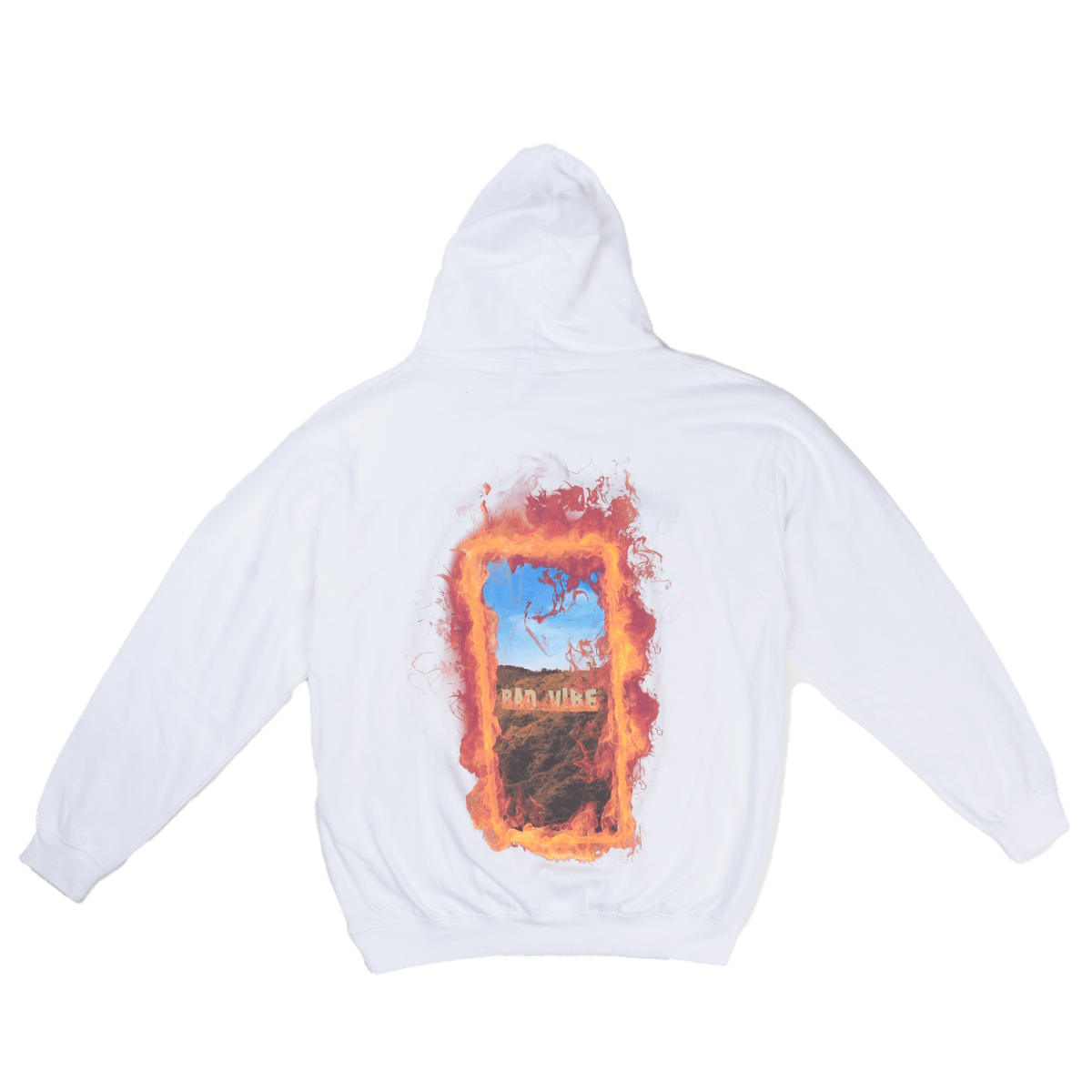 MIKINA "HOLLYWOODFLAMES" (WHITE)