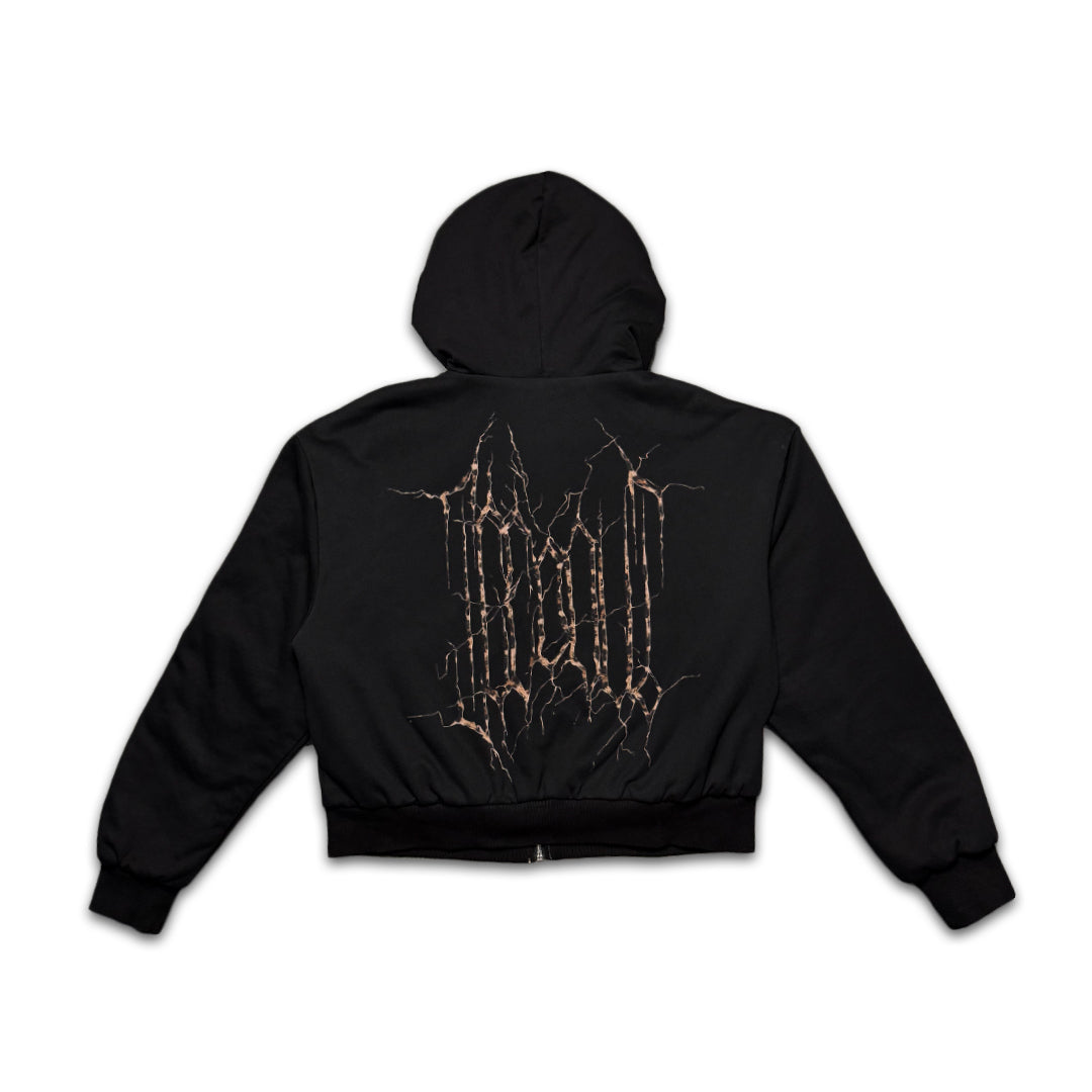 PREORDER (RESTOCK) ICEDOUT REVERSIBLE LEOPARD HOODIE (BLACK)