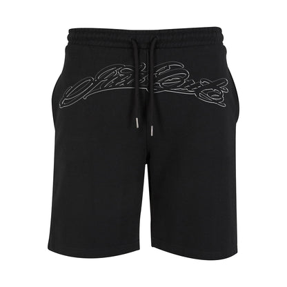 ŠORTKY „HANDWRITTEN OUTLINE“ HEAVY (BLACK)