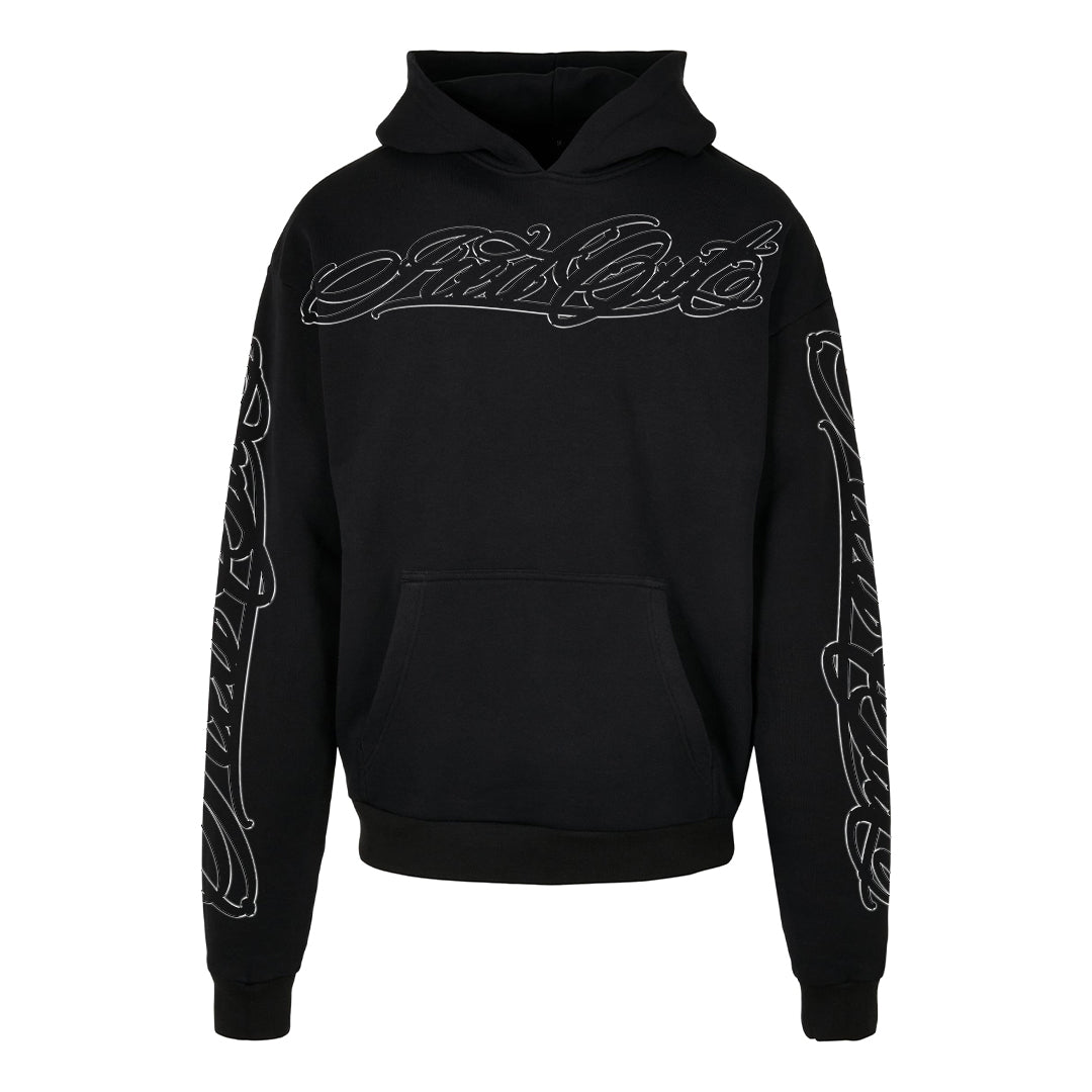 MIKINA „HANDWRITTEN OUTLINE“ HEAVY (BLACK)