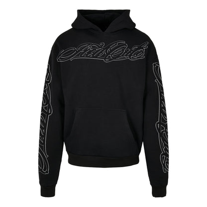 MIKINA „HANDWRITTEN OUTLINE“ HEAVY (BLACK)