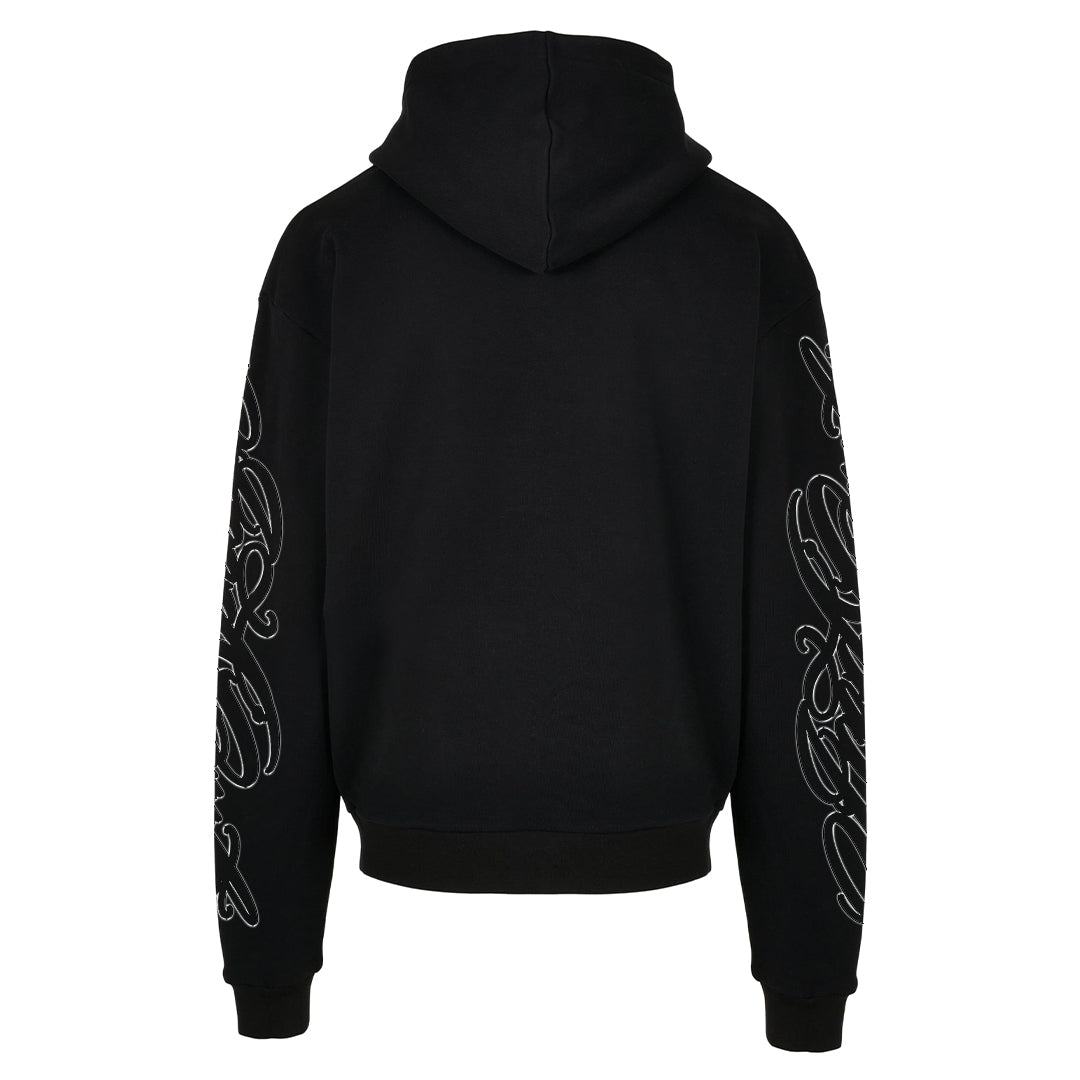 MIKINA „HANDWRITTEN OUTLINE“ HEAVY (BLACK)