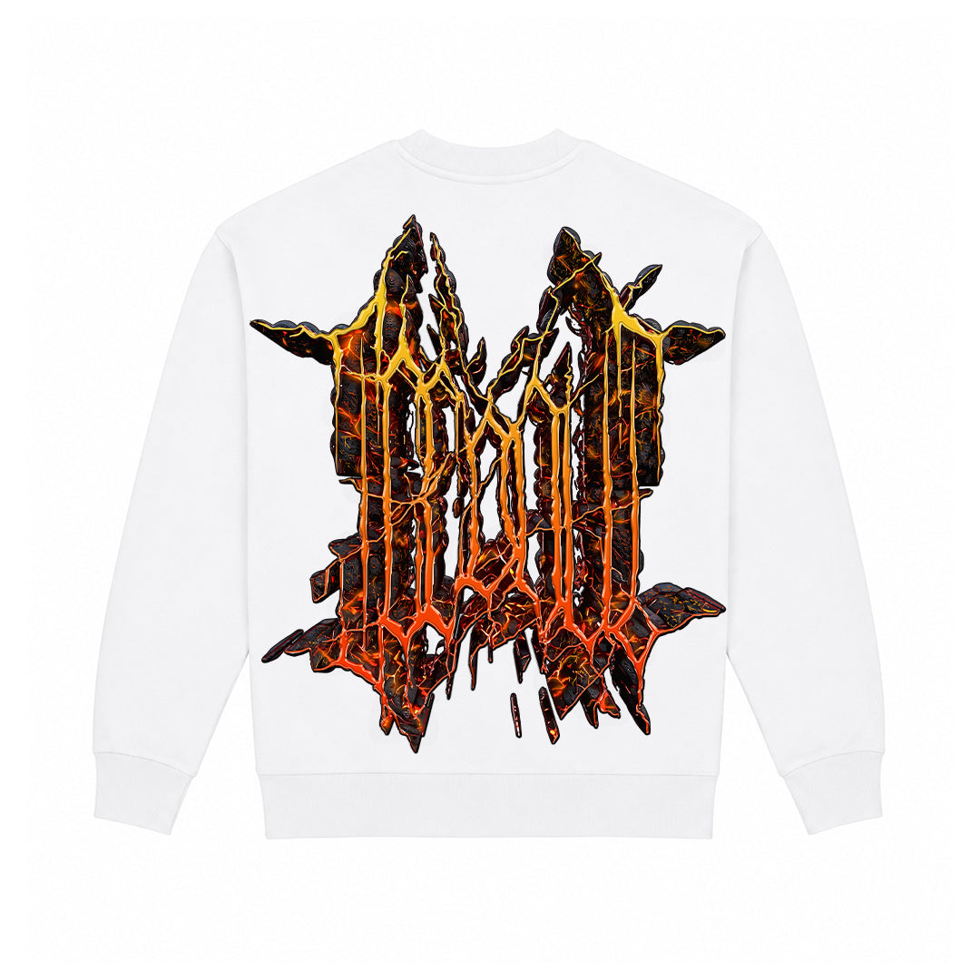 CREWNECK „INFERNO“ (WHITE)