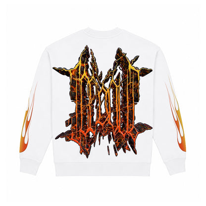 CREWNECK „HEATWAVE“ (WHITE)
