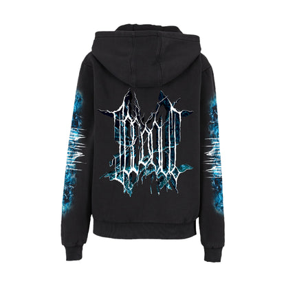 MIKINA „ICEDOUT PATTERN LOGO“ (BLACK)