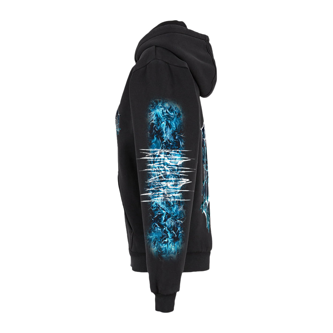 MIKINA „ICEDOUT PATTERN LOGO“ (BLACK)