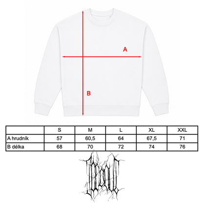 CREWNECK „HEATWAVE“ (WHITE)