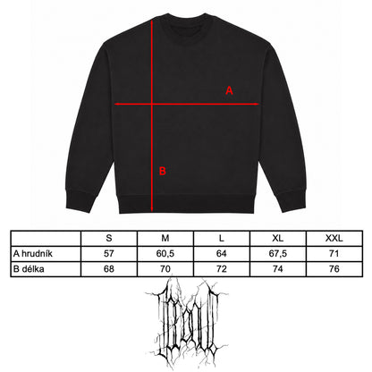 CREWNECK „HEATWAVE“ (BLACK)