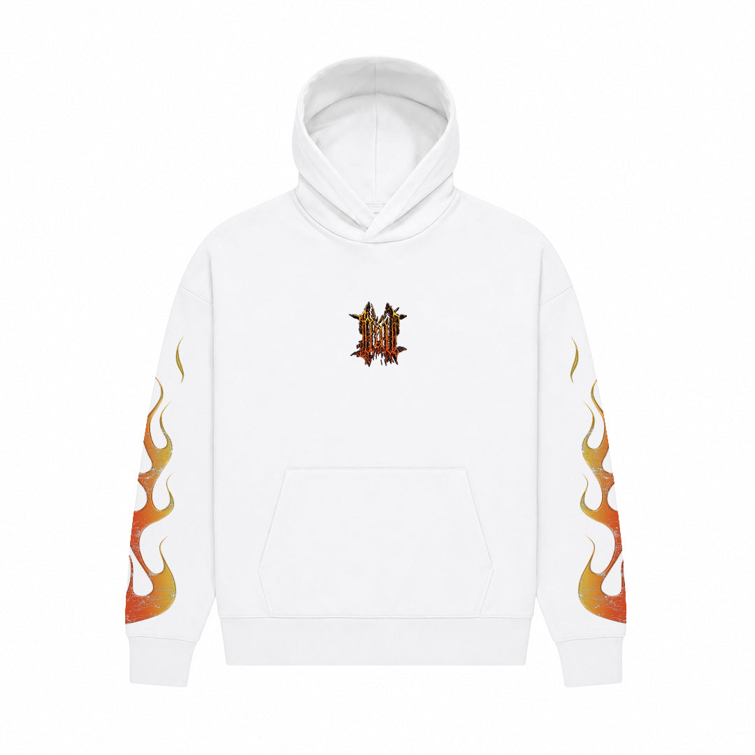 MIKINA „BURNOUT“ (WHITE)