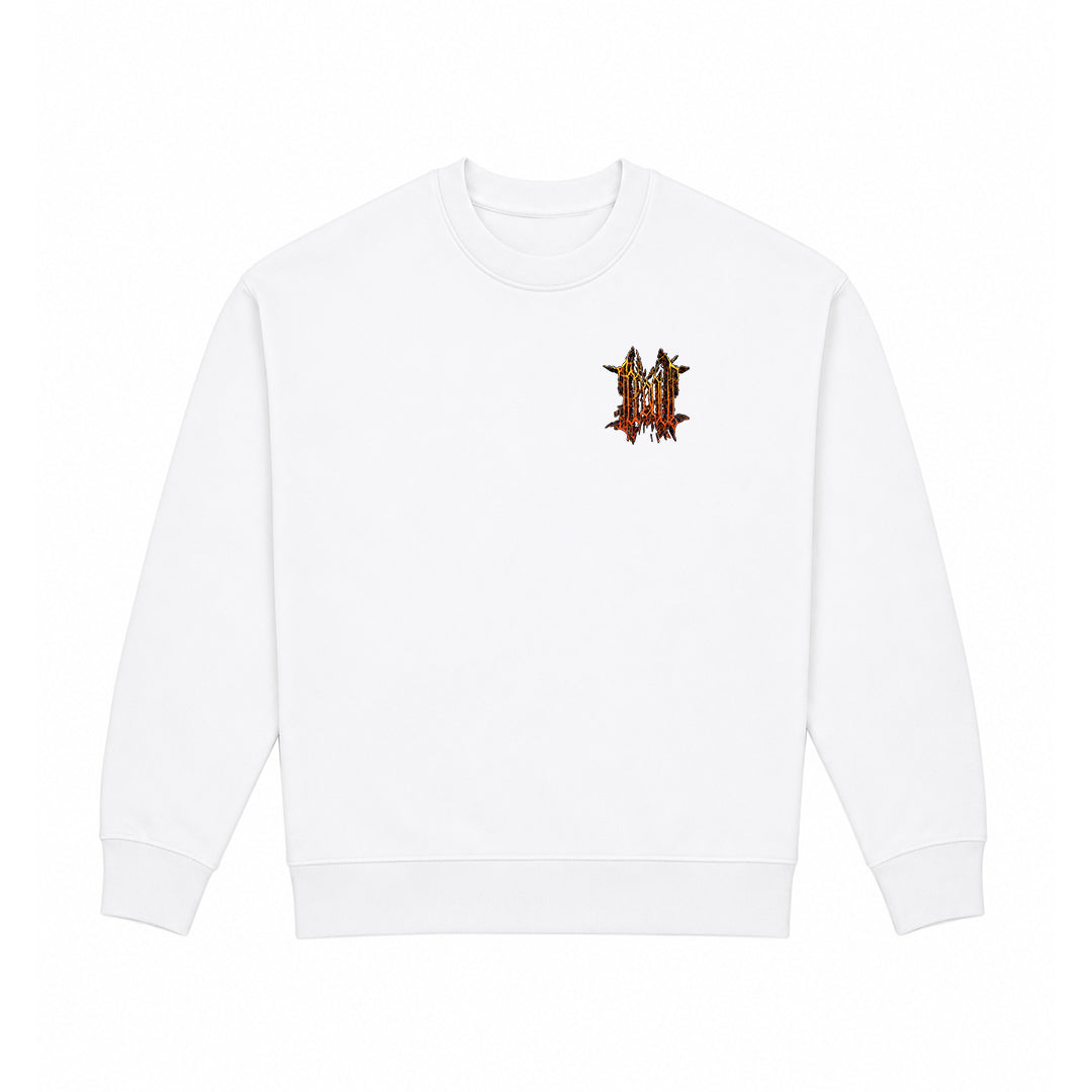 CREWNECK „INFERNO“ (WHITE)