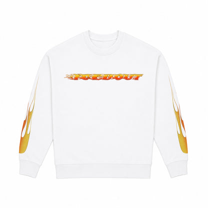 CREWNECK „HEATWAVE“ (WHITE)