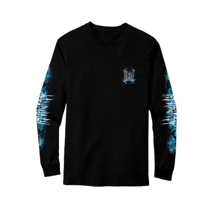 LONGSLEEVE „ICEDOUT PATTERN LOGO“ (BLACK)