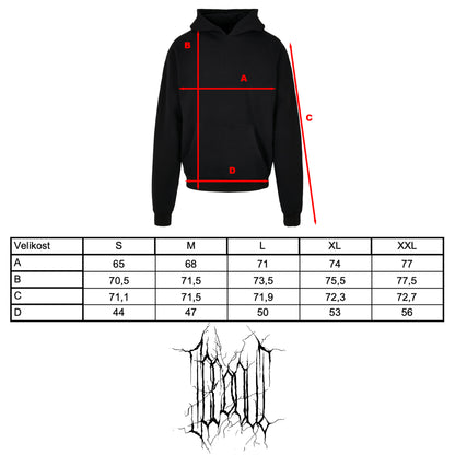 MIKINA „HANDWRITTEN OUTLINE“ HEAVY (BLACK)