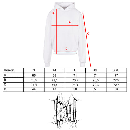MIKINA „HANDWRITTEN OUTLINE“ HEAVY (WHITE)