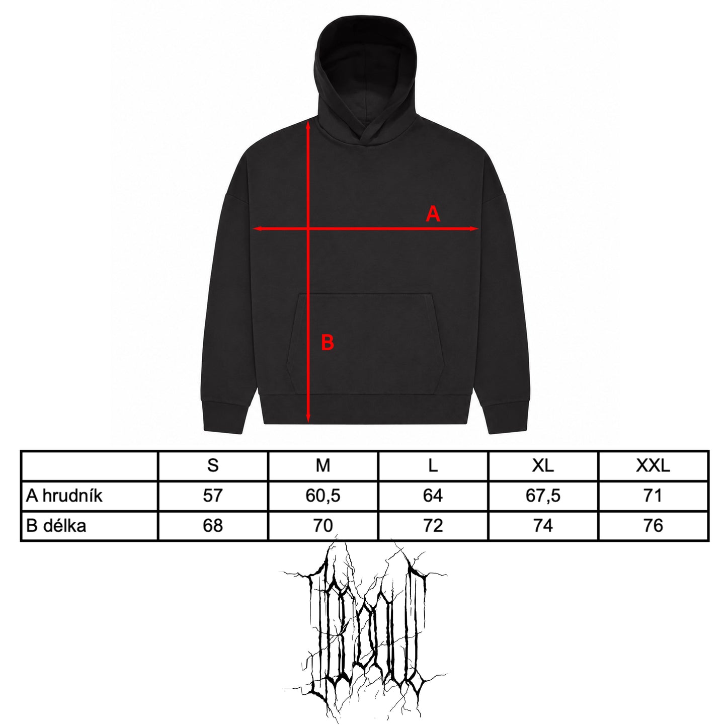 MIKINA „BURNOUT“ (BLACK)