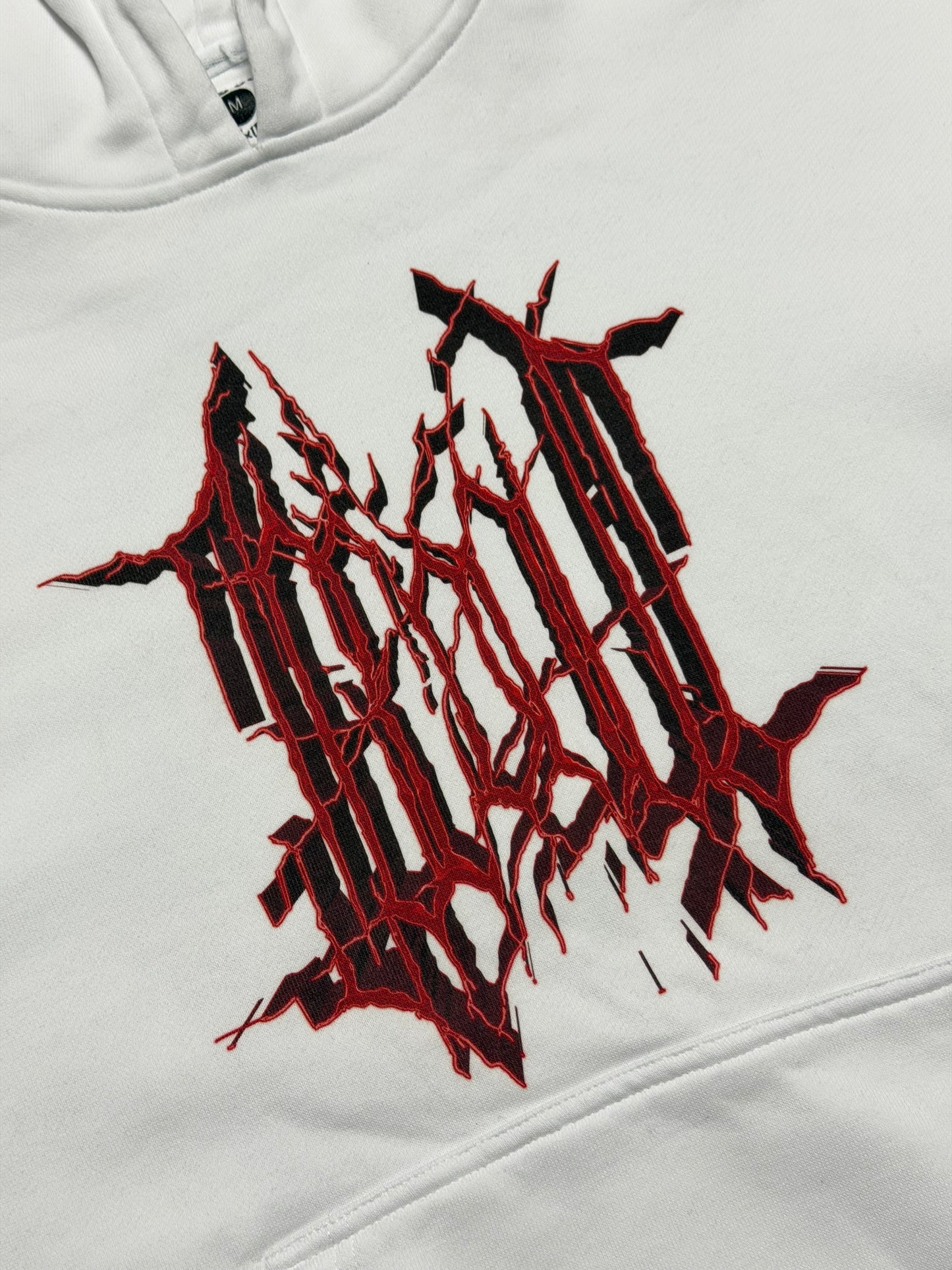 MIKINA ICEDOUT RACING "CL500" HEAVY (WHITE)