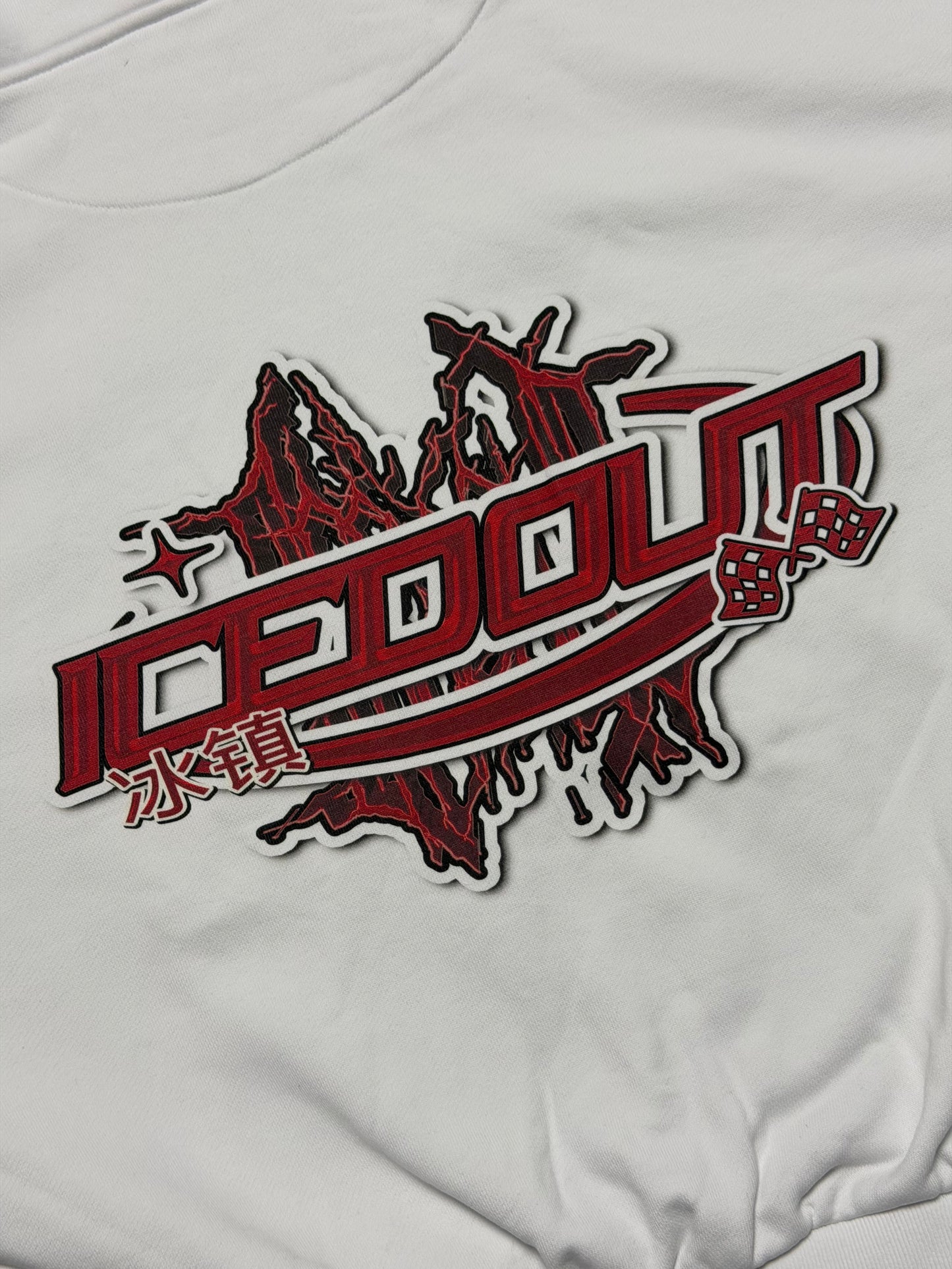 MIKINA ICEDOUT RAICING "GRAN TURISMO" HEAVY (WHITE)