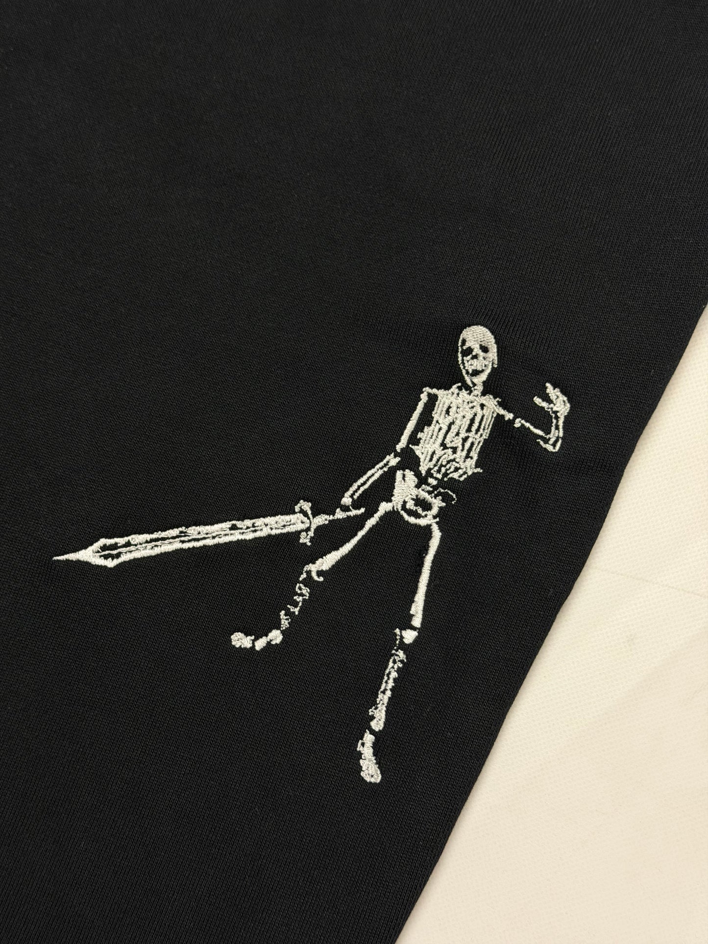 TEPLÁKY "SKELETON" HEAVY (BLACK)