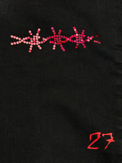 CUSTOM DŽÍNY "27" Z VIDEOKLIPU (BLACK)