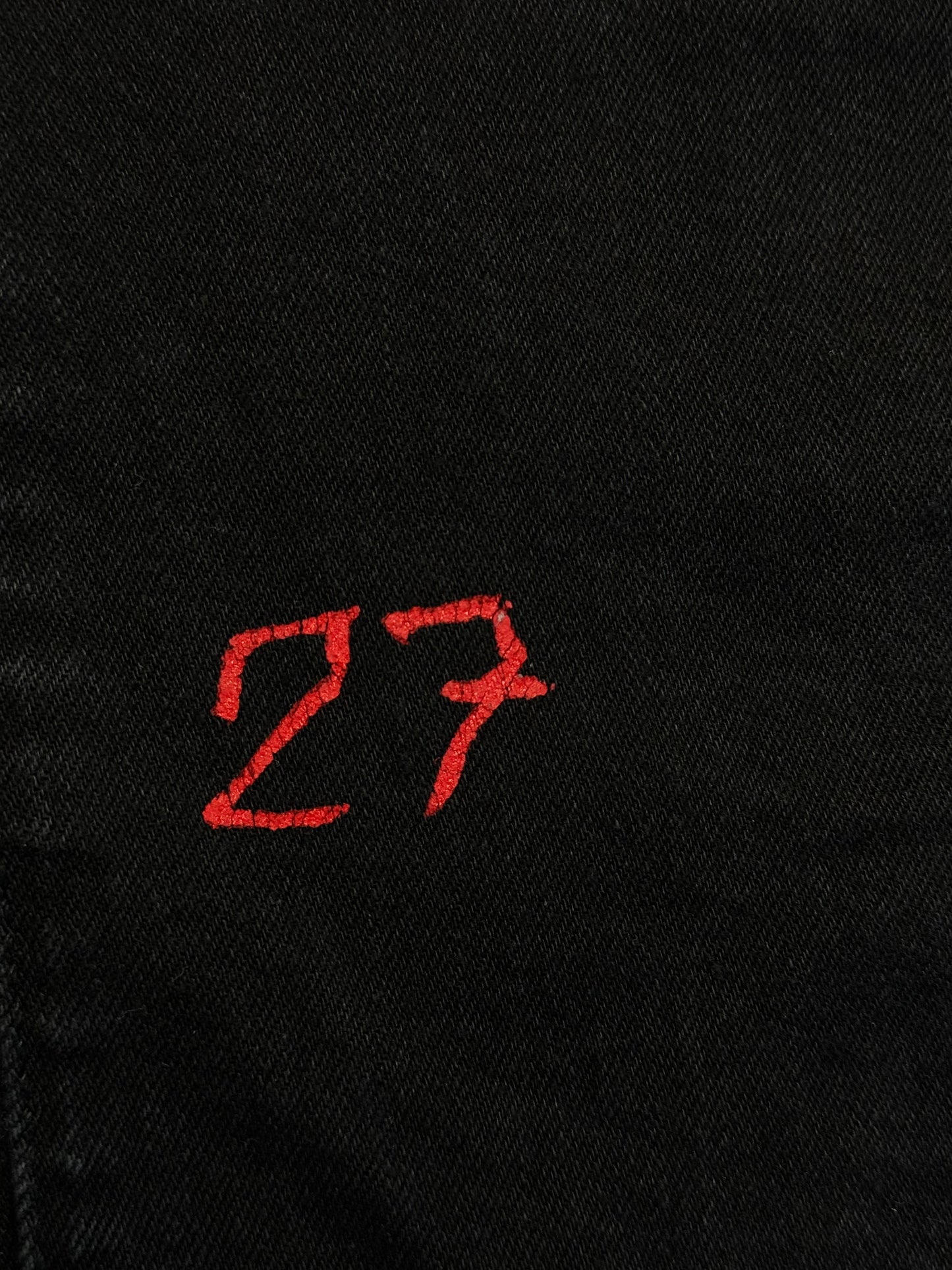 CUSTOM DŽÍNY "27" Z VIDEOKLIPU (BLACK)