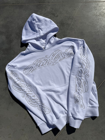 MIKINA „HANDWRITTEN OUTLINE“ HEAVY (WHITE)