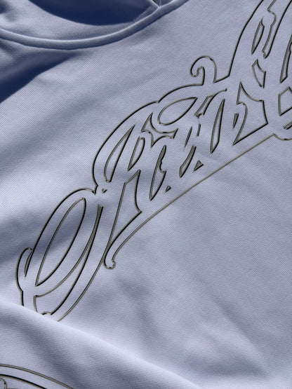 MIKINA „HANDWRITTEN OUTLINE“ HEAVY (WHITE)