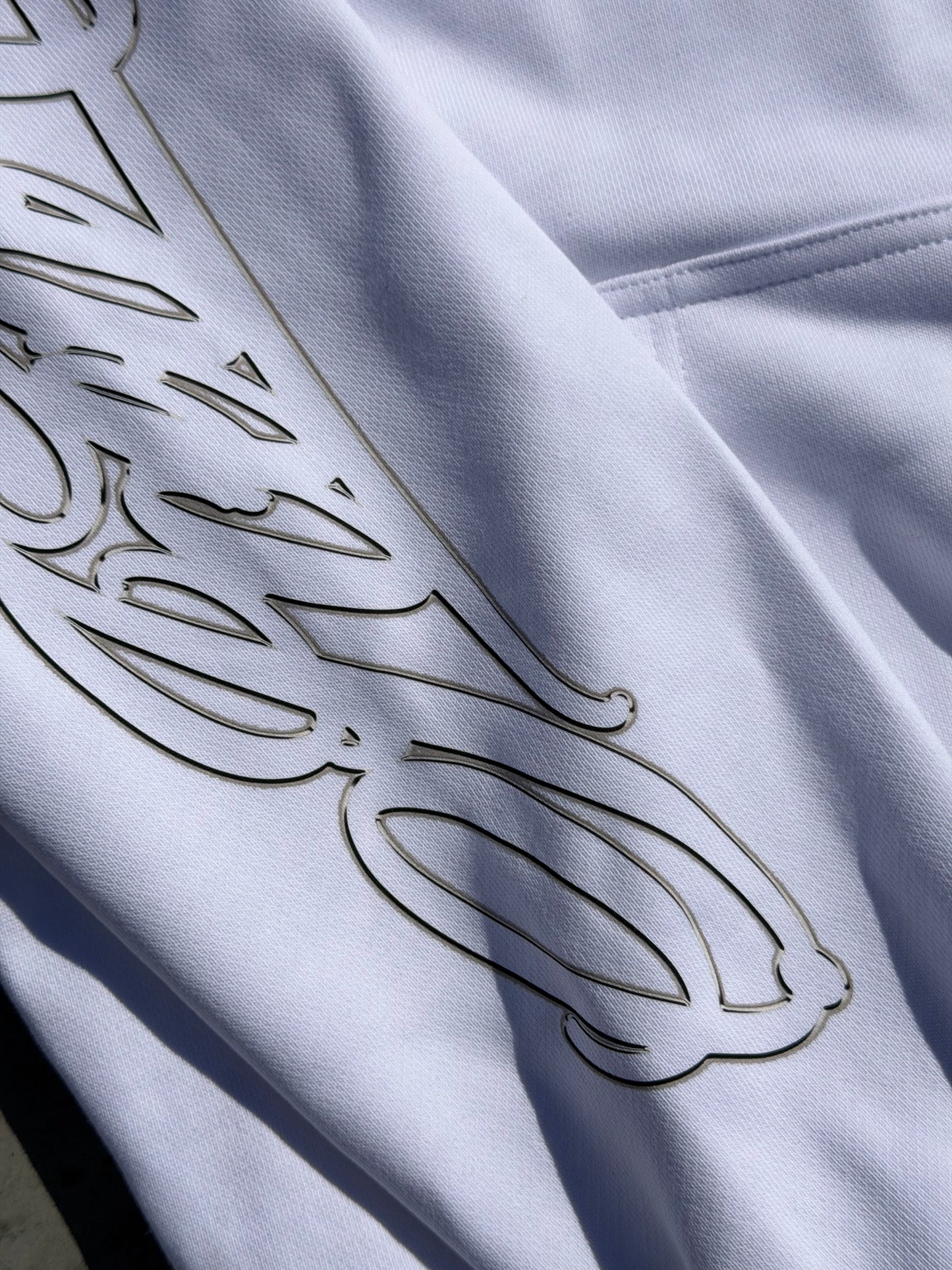 MIKINA „HANDWRITTEN OUTLINE“ HEAVY (WHITE)