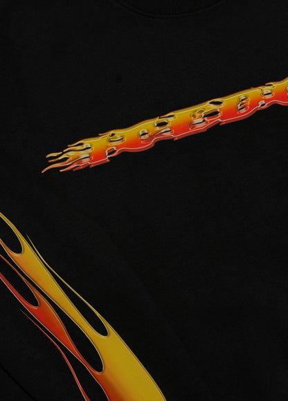 CREWNECK „HEATWAVE“ (BLACK)