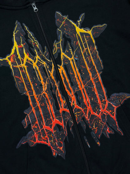 ZIP MIKINA „INFERNO“ (BLACK)