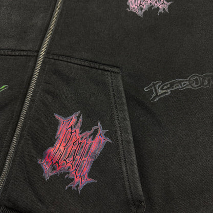 ZIP-UP MIKINA „ICEDOUT WINTER 25“ (WASHED GREY)