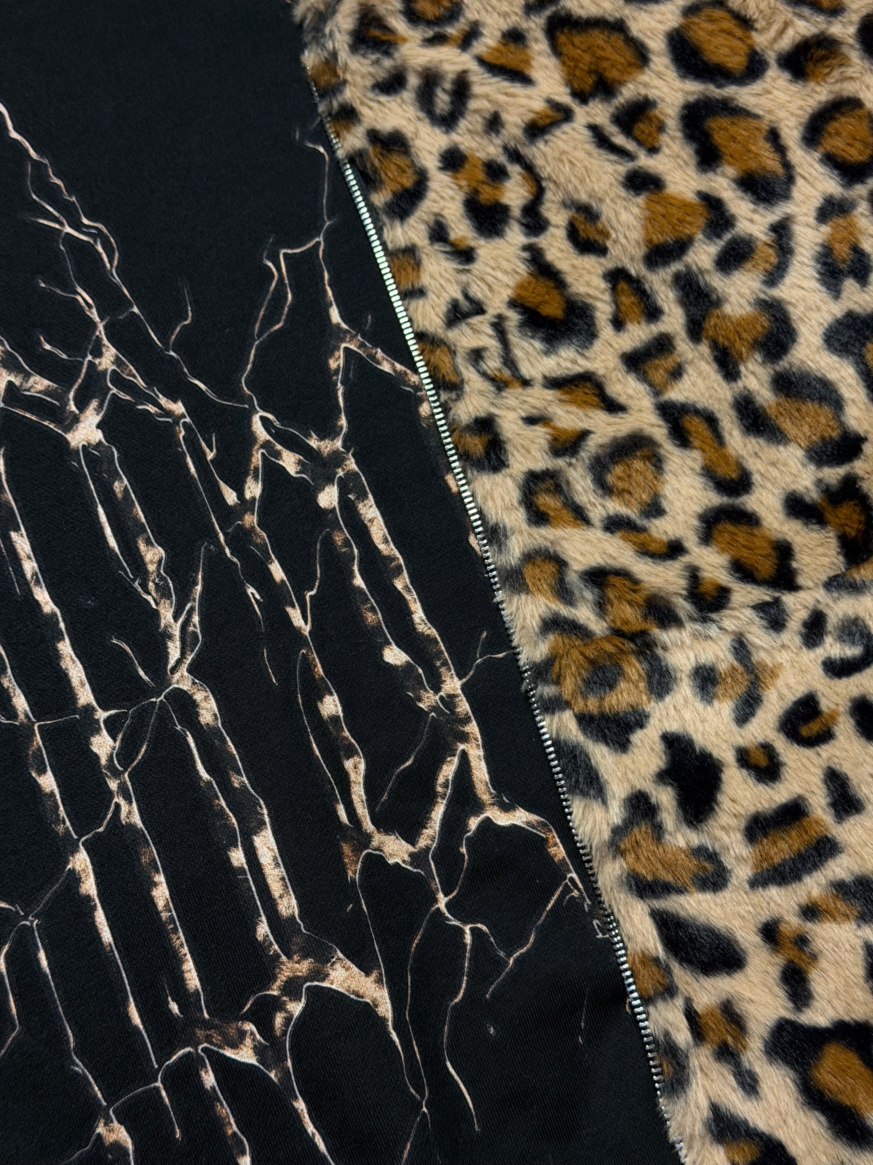 PREORDER (RESTOCK) ICEDOUT REVERSIBLE LEOPARD HOODIE (BLACK)