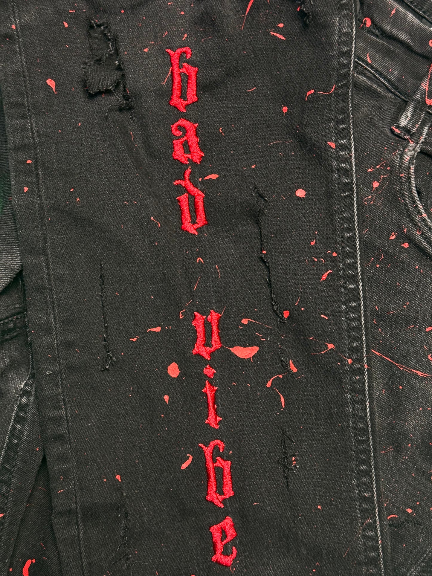 CUSTOM DŽÍNY "BAD VIBE"