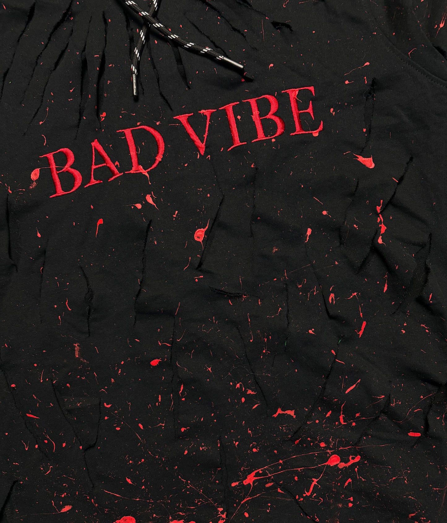 CUSTOM MIKINA "BAD VIBE" Z KLIPU (BLACK)