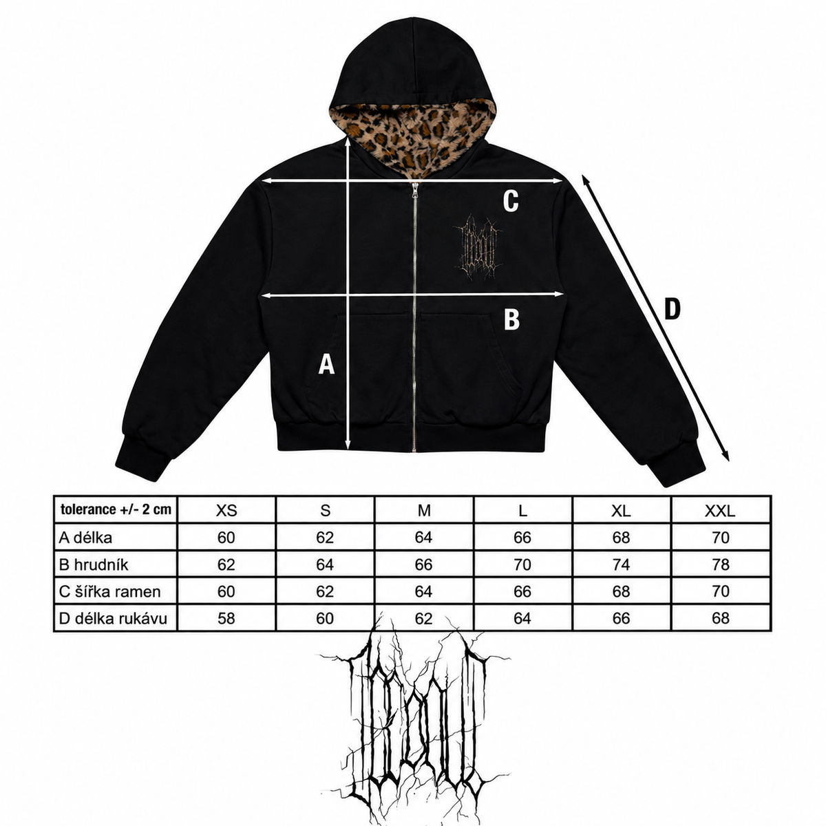 PREORDER (RESTOCK) ICEDOUT REVERSIBLE LEOPARD HOODIE (BLACK)