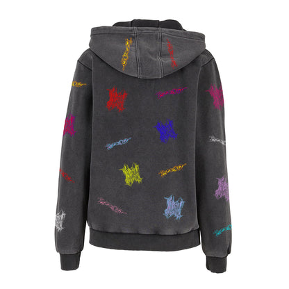 ZIP-UP MIKINA „ICEDOUT WINTER 25“ (WASHED GREY)