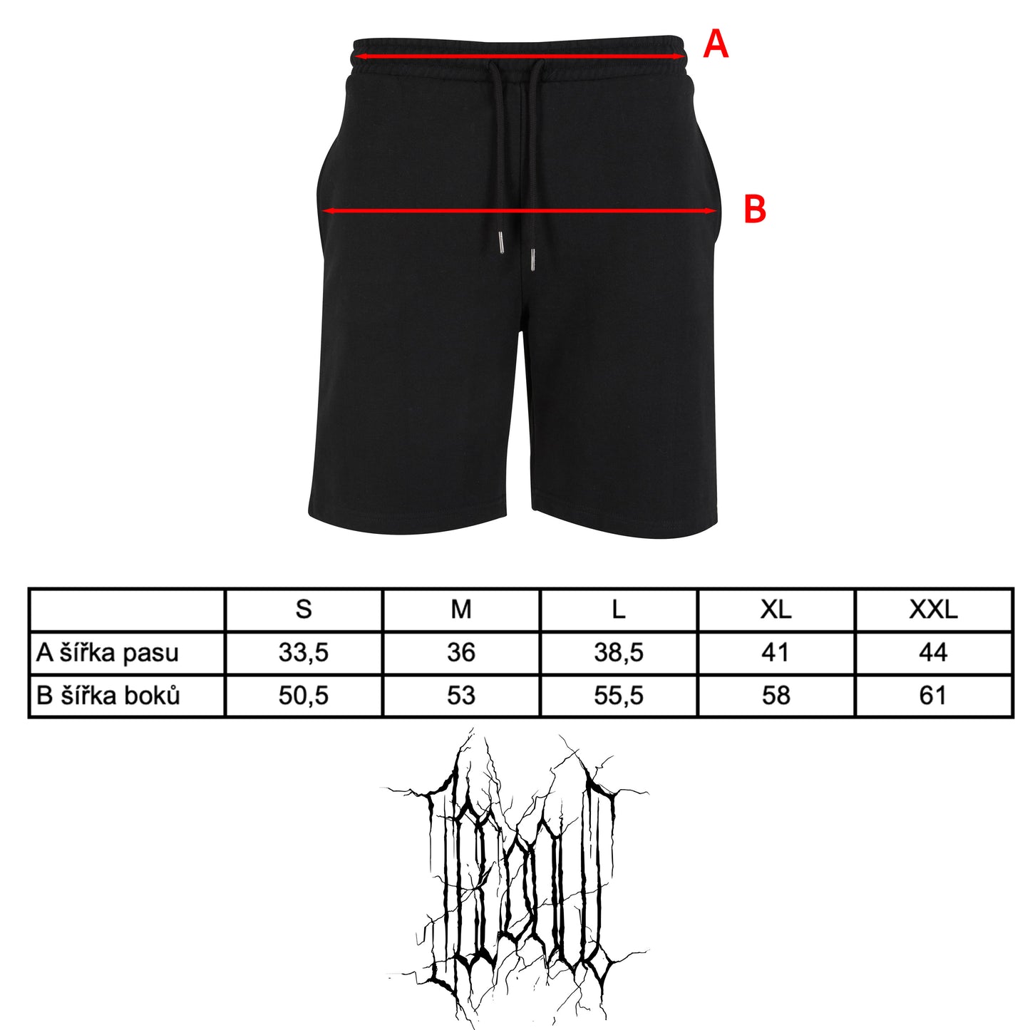 ŠORTKY „MAGMA“ (BLACK)