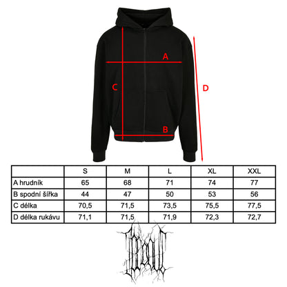 ZIP MIKINA „HEATWAVE“ (BLACK)